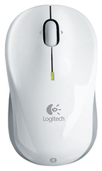 Logitech Mouse for Notebook Cordless Laser V470 White (Bluetooth, 3btn+Roll)  