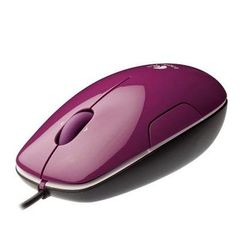 "Logitech Mouse Laser LS1 Berry USB (Стильный вид, Лазерный датчик , Панорамное колесико, Удобное покрытие) BOX "  