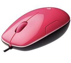 Logitech Mouse Laser LS1 Pink USB (Стильный вид, Лазерный датчик , Панорамное колесико, Удобное покрытие) BOX  