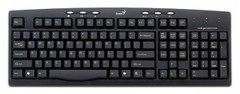 Клавиатура Genius KB200 Multimedia, USB, 6 горячих клавишей, black