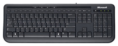 Клавиатура Microsoft Wired 600 (USB, 4 multimedia btn, black) Retail