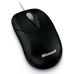 Mouse Microsoft Compact Optical  Black USB  Retail (3btn+Roll)  