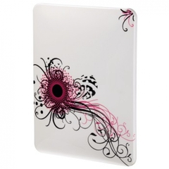 	Футляр «Swirly Pink» для Apple iPad 9.7”, поликарбонат, белый с рисунком, HAMA